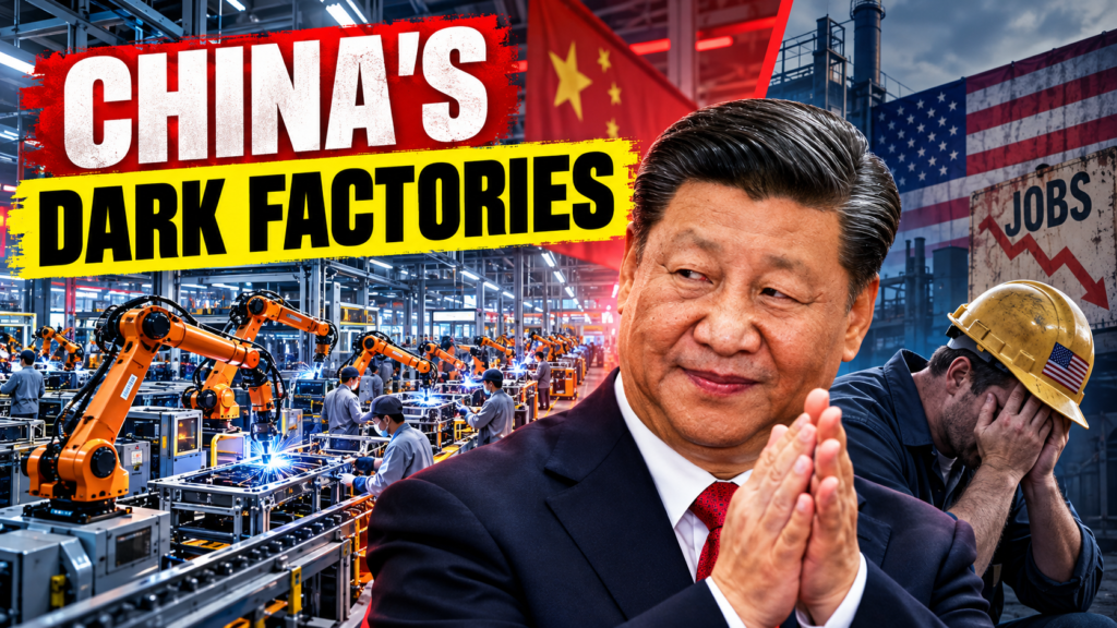 YouTube thumbnail: China's dark factories