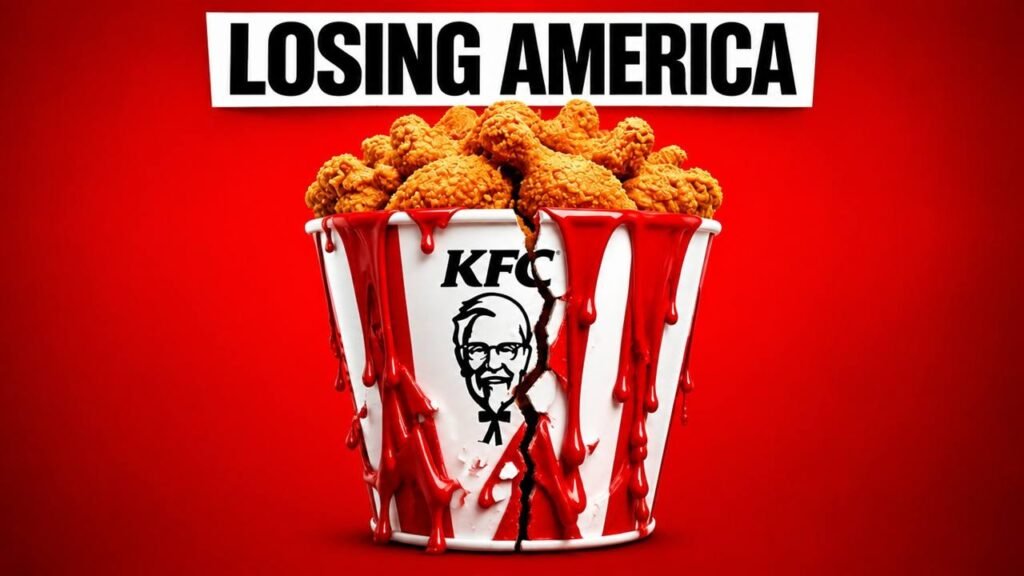 YouTube thumbnail: KFC losing America